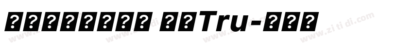 方正韵动特黑简体 常规Tru字体转换